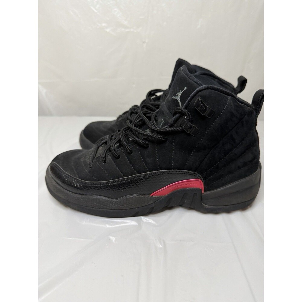 Air Jordan 12 Retro GS Black Deadly Pink 510815-006 Size 7Y Women’s 8.5